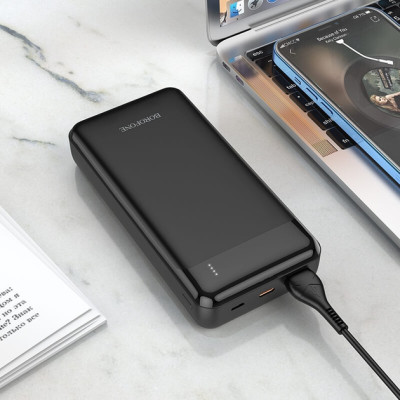 Універсальна мобільна батарея Повербанк Borofone BJ19A PD20W 20000mAh Чорний