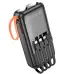 Универсальная мобильная батарея Повербанк Borofone BJ60A Rapid with 4cables 20000mAh Черный