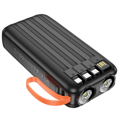 Универсальная мобильная батарея Повербанк Borofone BJ60A Rapid with 4cables 20000mAh Черный