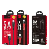 Кабель дата Hoco U53 Flash MicroUSB 1.2м Чёрный