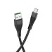 Кабель дата Hoco U53 Flash MicroUSB 1.2м Чёрный