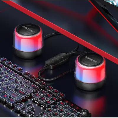 Колонка компьютерная Bluetooth  Borofone BP12 Black, Чёрный