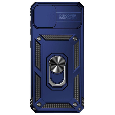 Чехол накладка Serge Ring Camshield Samsung A045 (A04) Синяя