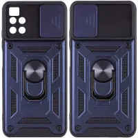 Чехол накладка Serge Ring Camshield Xiaomi Redmi 10 Синяя
