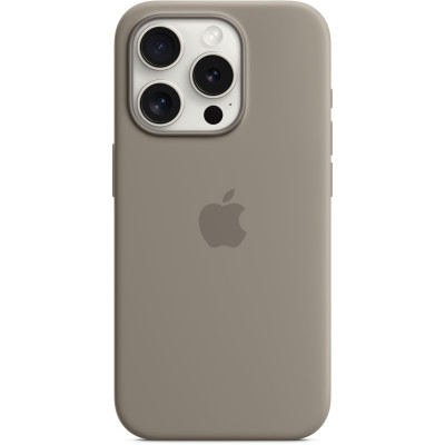Чехол накладка HC Magsafe iPhone 15 Pro Серая (Clay)