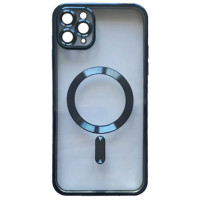 Чехол накладка Shining Camera MagSafe iPhone 11 Pro Blue Titanium