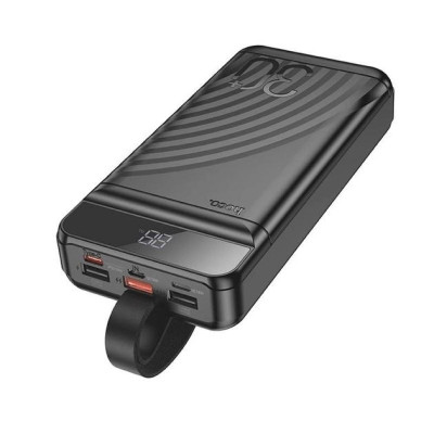 Універсальна мобільна батарея Повербанк Hoco J123B PD+QC 3.0 22.5W 30000mAh Чорний
