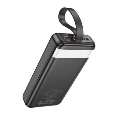 Універсальна мобільна батарея Повербанк Hoco J123B PD+QC 3.0 22.5W 30000mAh Чорний