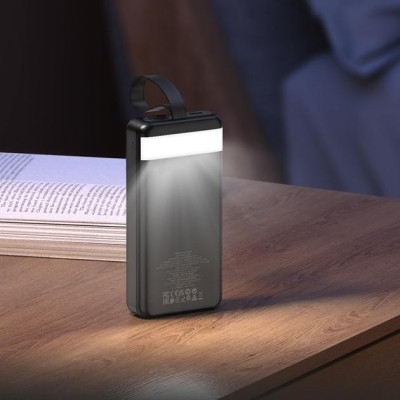 Універсальна мобільна батарея Повербанк Hoco J123B PD+QC 3.0 22.5W 30000mAh Чорний