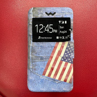 Чохол-книжка Універсальна 5.0"-5.5" 3D Принт Американська Скриня (Силіконова основа) (Уцінка)