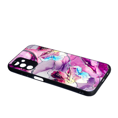 Чехол накладка Marble UV Samsung A145 (A14)  Фиолетовая