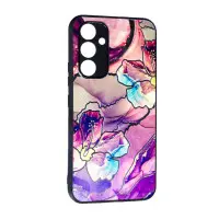 Чехол накладка Marble UV Samsung A34 (A346) Фиолетовая