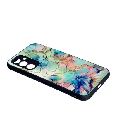 Чехол накладка Marble Samsung A346 (A34) Зеленая