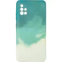 Чехол накладка Watercolor Samsung A515 (A51) Зеленая
