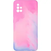 Чехол накладка Watercolor Samsung A515 (A51) Розовая