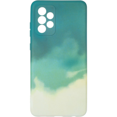 Чехол накладка Watercolor Samsung A525 (A52) Зеленая