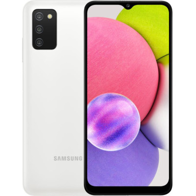 Смартфон Samsung Galaxy A03s 3/32GB White, белый