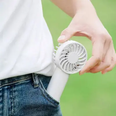 Портативний міні вентилятор T26 1200 mAh White