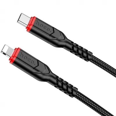 Кабель дата Hoco X59 USB Type C - Lightning 1м Чорний