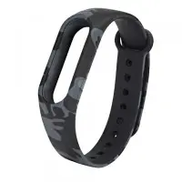 Ремінець Силікон Mi Band 3/4 Камуфляж Сірий