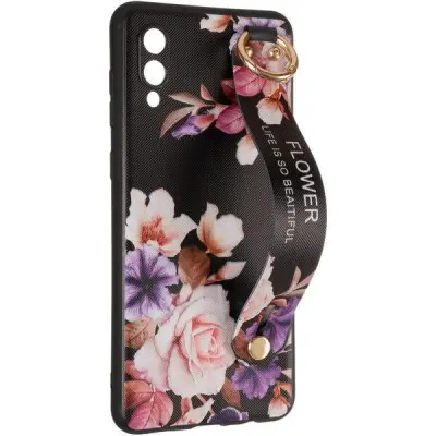 Чехол накладка Flower Rope Samsung A022 (A02) Черная