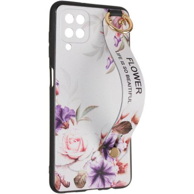 Чехол накладка Flower Rope Samsung A022 (A02) Белая