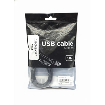 USB удлинитель 1.8м Черный