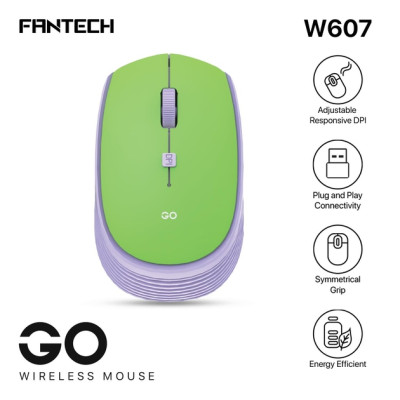 Беспроводная мышь BT Fantech W607 Green, Зеленая