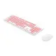 Клавіатура + миша бездротова  XO KB-05 Pink, Рожева