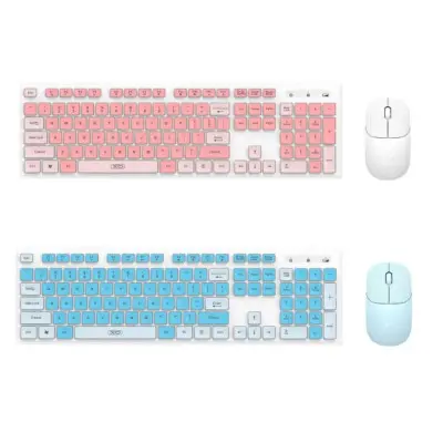 Клавіатура + миша бездротова XO KB-05 Pink, Рожева Клавіатура + миша бездротова XO KB-05 Pink, Рожева