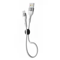 Кабель дата короткий Ridea RC-XS51 MicroUSB 0.25м Білий