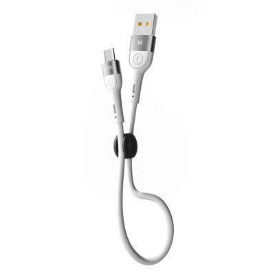 Кабель дата короткий Ridea RC-XS51 MicroUSB 0.25м Белый