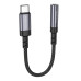Перехідник аудіокабель Borofone BV24 Type-C converter 3.5 Сірий