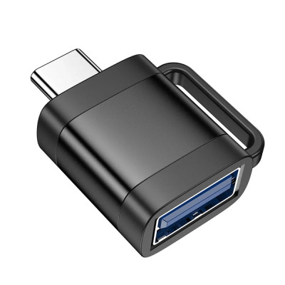 Перехідник адаптер OTG Hoco UA31С USB-C Male to USB-A Female Сірий