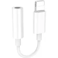 Перехідник аудіокабель Borofone BV21 Lightning - 3.5 Білий