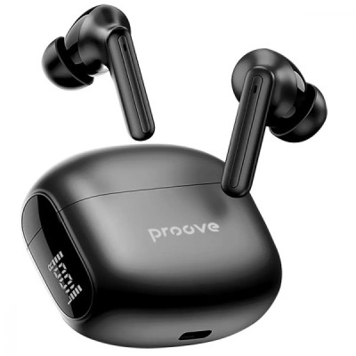 Беспроводные вакуумные наушники Proove Tempo ANC Black, Черные