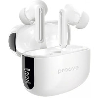 Безпровідні вакуумні навушники Proove Tempo ANC White, Білі Безпровідні вакуумні навушники Proove Tempo ANC White, Білі