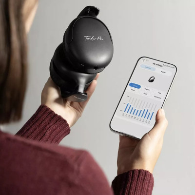 Безпровідні навушники з мікрофоном Proove Tender Pro ANC Black, Чорні Безпровідні навушники з мікрофоном Proove Tender Pro ANC Black, Чорні