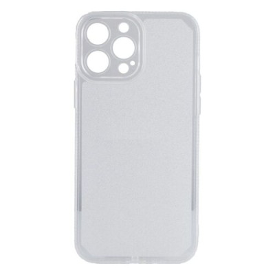Чехол накладка Frame Clear Shine iPhone 13 Pro Max Белая