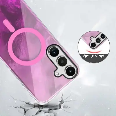 Чохол Накладка Shiny Mountain MagFit Samsung S25 FE (S931) Рожева