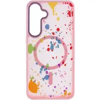 Чохол Накладка Flush MagSafe Samsung S24 (S921) /S25 (S931) Рожева (Baby Pink)