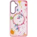 Чохол Накладка Flush MagSafe Samsung S24 (S921) /S25 (S931) Рожева (Baby Pink)