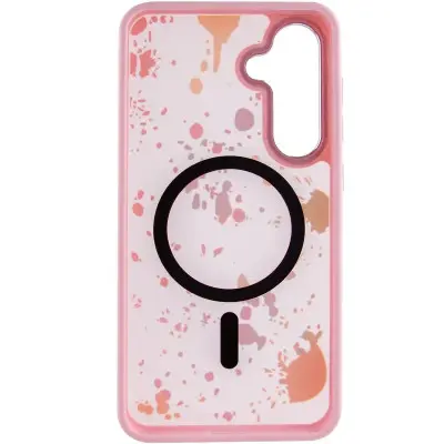 Чохол Накладка Flush MagSafe Samsung S24 (S921) /S25 (S931) Рожева (Baby Pink)