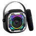 Портативне караоке колонка Bluetooth V11 + 2 мікрофона Black, Чорний