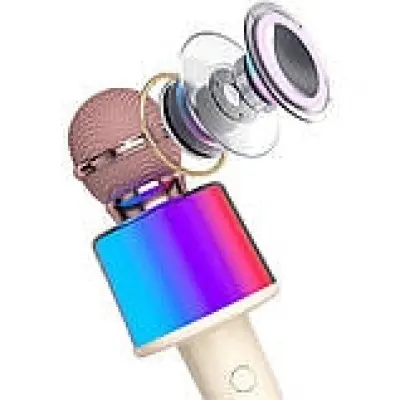 Караоке мікрофон-колонка S8 Biege, Бежева