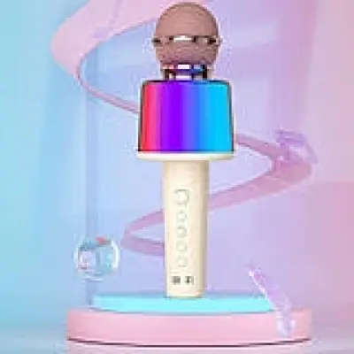 Караоке мікрофон-колонка S8 Biege, Бежева