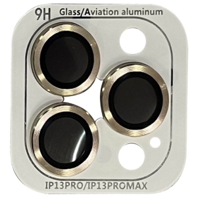 Защитное стекло на камеру Metal iPhone 13 Pro/13 Pro Max Золотое