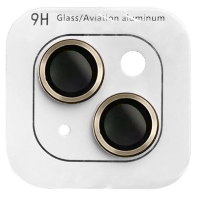 Защитное стекло на камеру Metal iPhone 14/14 Plus Золотое