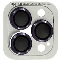 Захисне скло на камеру Metal iPhone 14 Pro/14 Pro Max Темно-фіолетове