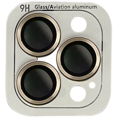 Защитное стекло на камеру Metal iPhone 14 Pro/14 Pro Max Золотое